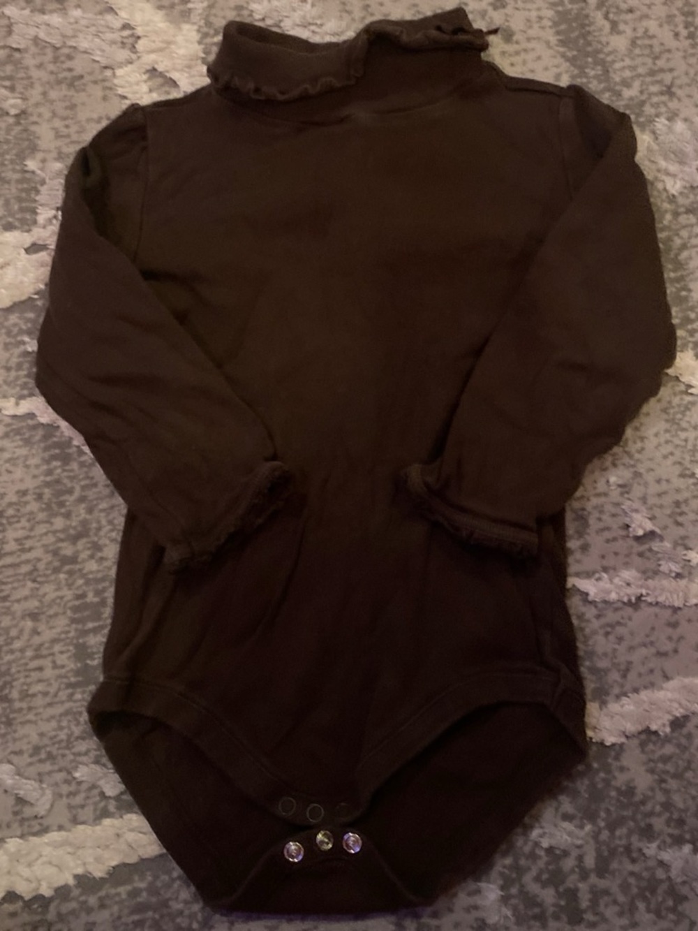 Gymboree Toddler Long-Sleeve One-Piece Bodysuit in Dark Brown